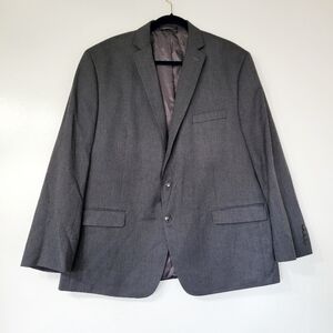 NWOT Van Heusen Men's Dark Gray Two-Button Blazer Suit Jacket Size 48R